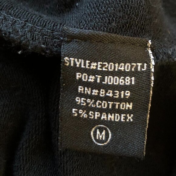 Lyn by Cyrus Stretch Black Mock Neck Sweatshirt - Picture 6 of 6